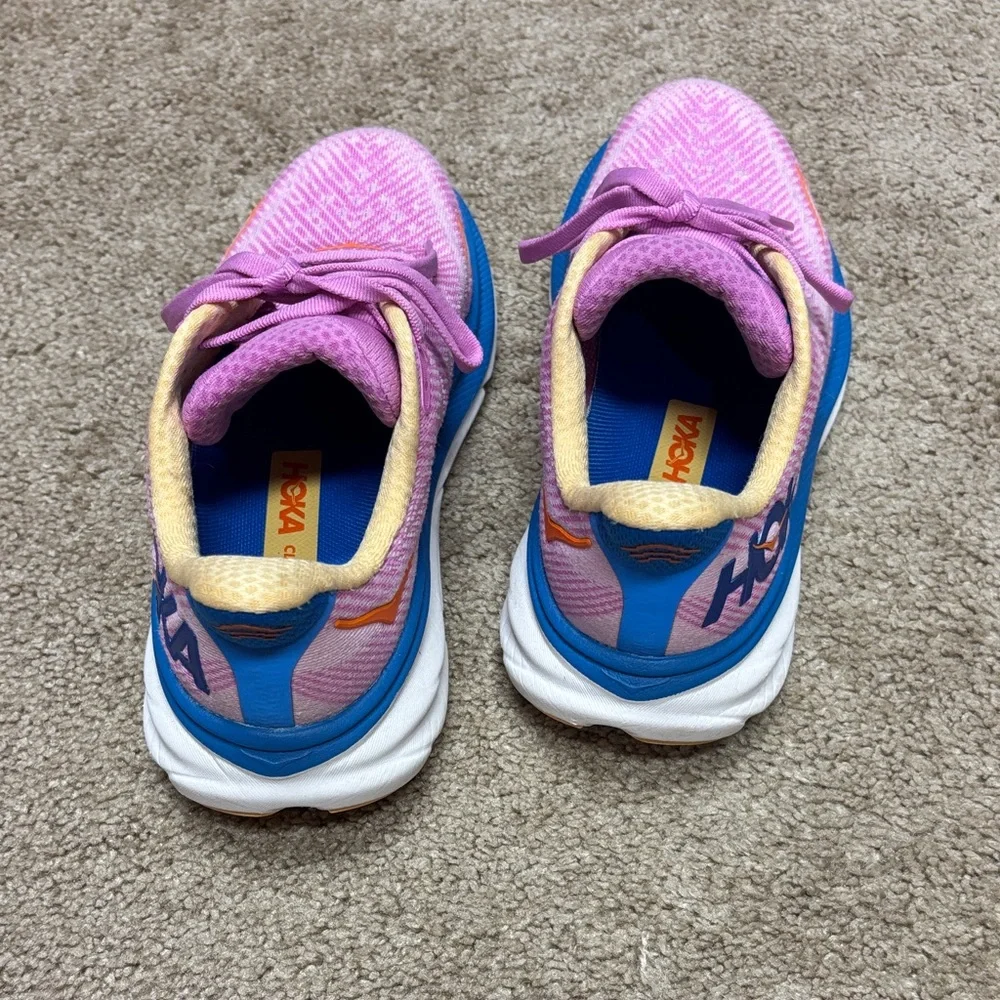 Hoka Pink and Blue Athletic Shoes - Picture 3 of 6